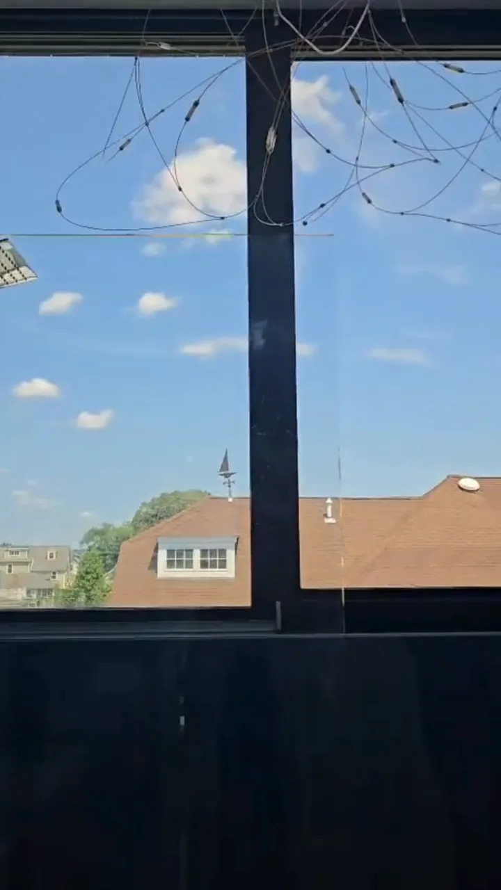 Bathroom Cleaning highlighting window and glass reflection